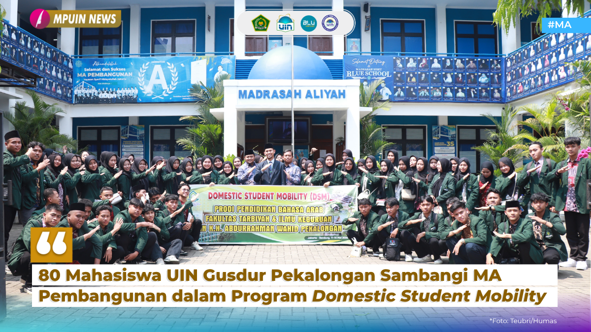 80 Mahasiswa UIN Gusdur Pekalongan Sambangi MA Pembangunan UIN Jakarta dalam Program Domestic Student Mobility